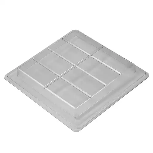 8 Bar Large Rectangle Slab Plastic Tray Mold