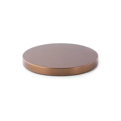 Bronze Metal Flat Lid