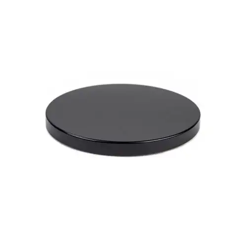 Black Metal Flat Lid