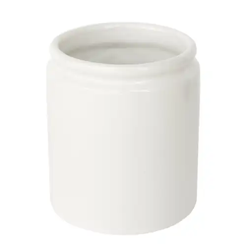 Farmhouse Ceramic Jar in white.