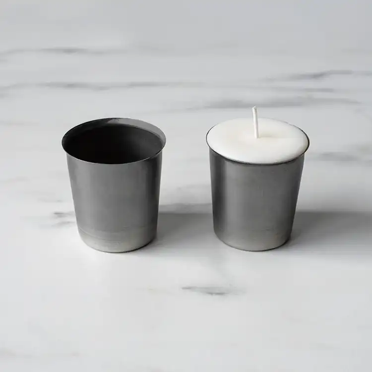 Flared Votive Mold with second mold filled with wax