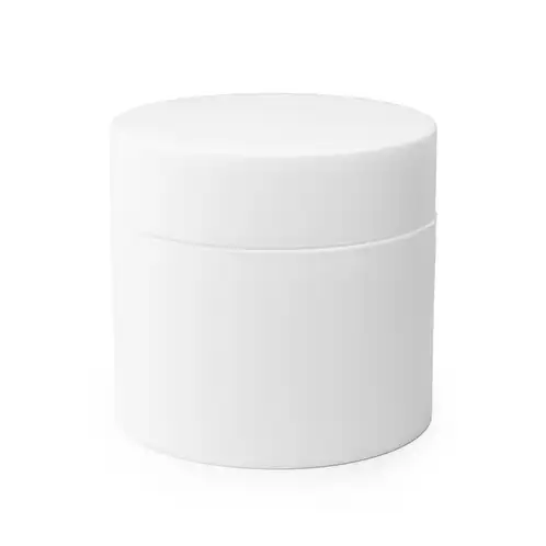 4 oz. Matte White Double Wall PP Jar side view