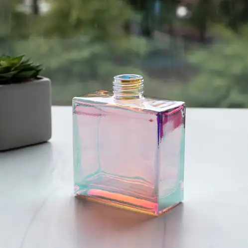 Prism Square Reed Diffuser Bottle in front of window